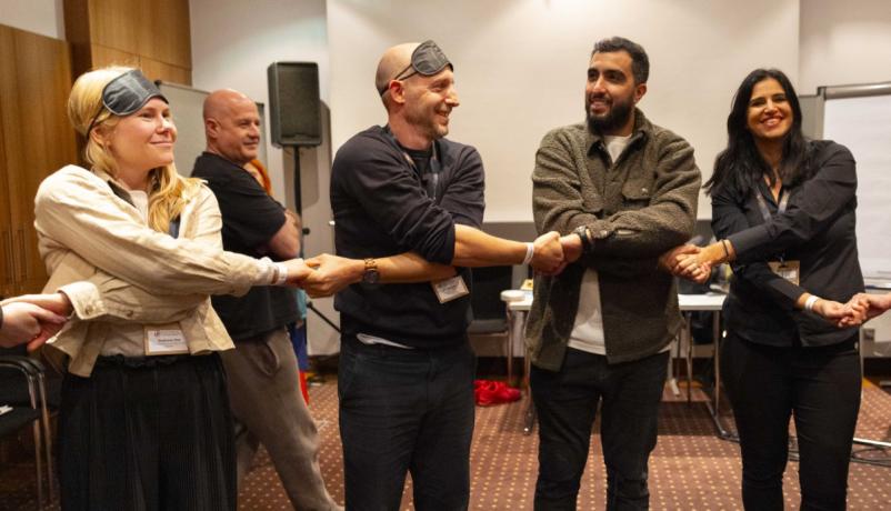 Teilnehmende eines Workshops von Theater Connects - Offener Kunstverein Potsdam e.V. und der Yoram Loewenstein Schauspielschule (Tel Aviv)