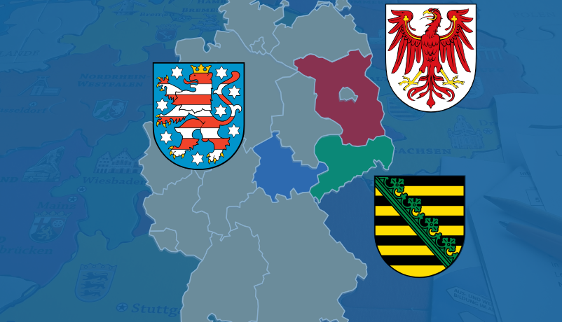 Bundesländer Brandenburg, Sachsen und Thüringen Bundesländer Brandenburg, Sachsen und Thüringen