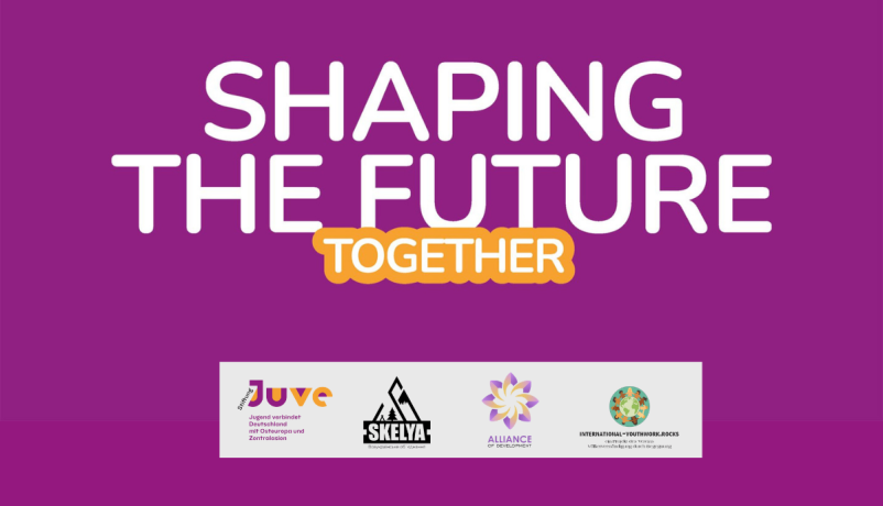 Web-Banner zum deutsch-ukrainischen Fachkräfteseminar mit der Aufschrift "Shaping the Future Together!" Shaping the Future Together! 