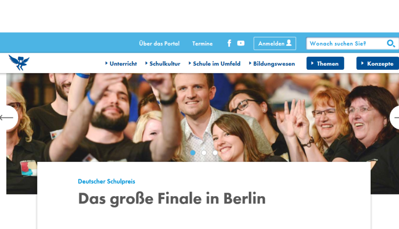 Screenshot Deutsches Schulportal