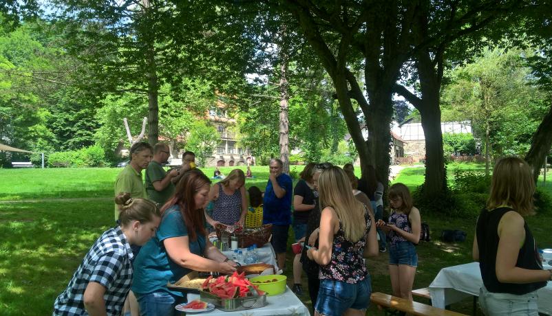 Abschiedspicknick in Deutschland mit den Gasteltern Abschiedspicknick in Deutschland mit den Gasteltern