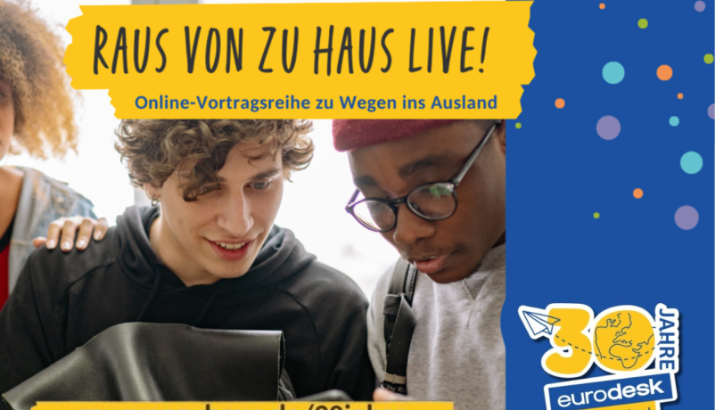 Illustration zu Online-Vortragsreihe 30 Jahre Eurodesk Deutschland