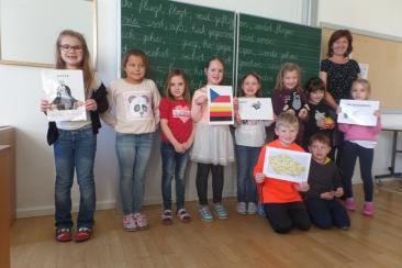 Schüler*innen beim Austausch des Zentrums für Sprachkompetenz Deutsch-Tschechisch