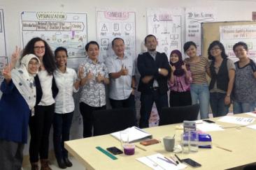 Christin Rothe bei ihrem kulturweit-Einsatz in Indonesien