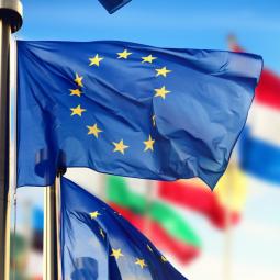 Europafahne Fahnenmeer