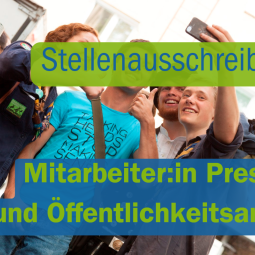 Stellenausschreibung Presse- und Öffentlichkeitsarbeit