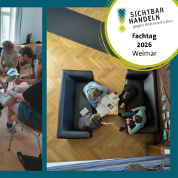 Fachkräfte der internationalen Bildungsarbeit in einem Seminar