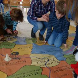 Das PolenMobil in der Montessori-Grundschule, Bautzen