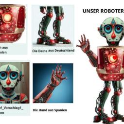 Roboter Einzelteile eTwinning Netzschkau