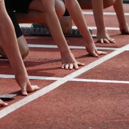 Sprinter am Start Sprinter am Start