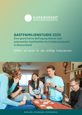 Cover der Gastfamilienstudie 2025 von Experiment e. V. zum Schüleraustausch