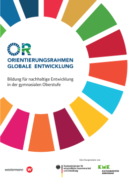 Cover des Orientierungsrahmens Globale Entwicklung für die gymnasiale Oberstufe, 2025