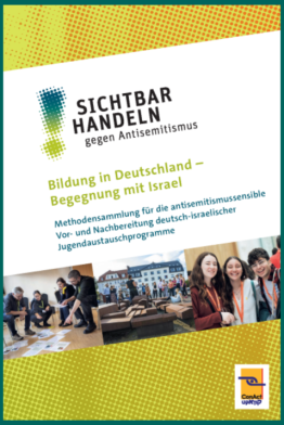 Cover der Methodensammlung „Sichtbar handeln! Gegen Antisemitismus“ (Neuauflage 2025)