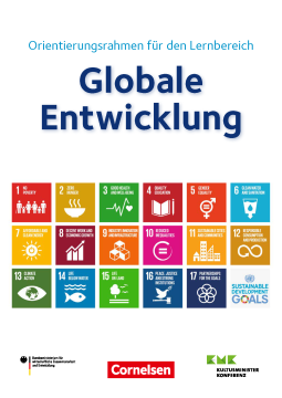 Cover des Orientierungsrahmens Globale Entwicklung für allgemeinbildende Schulen, 2016